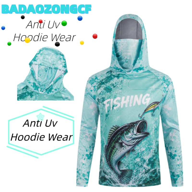 Fishing Hoodie - 낚시용 저지 티셔츠 여름 낚시 의류