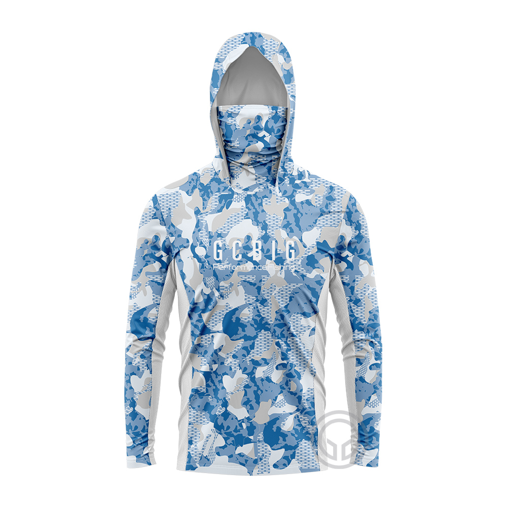 Fishing Shirt Uv Protection - GCBIG 긴팔 후드 낚시 셔츠, UV