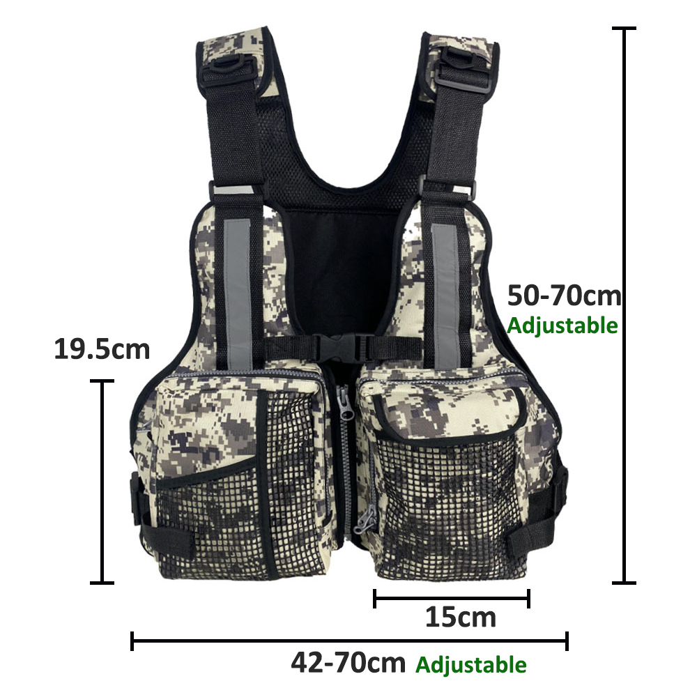 Fishing Vest - 여러 개의 포켓이 있는 야외 낚시