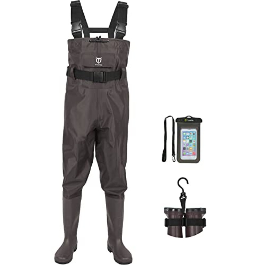 Fishing Waders - 부트풋 체스트 웨이더, 2겹 나일론/PVC 방수