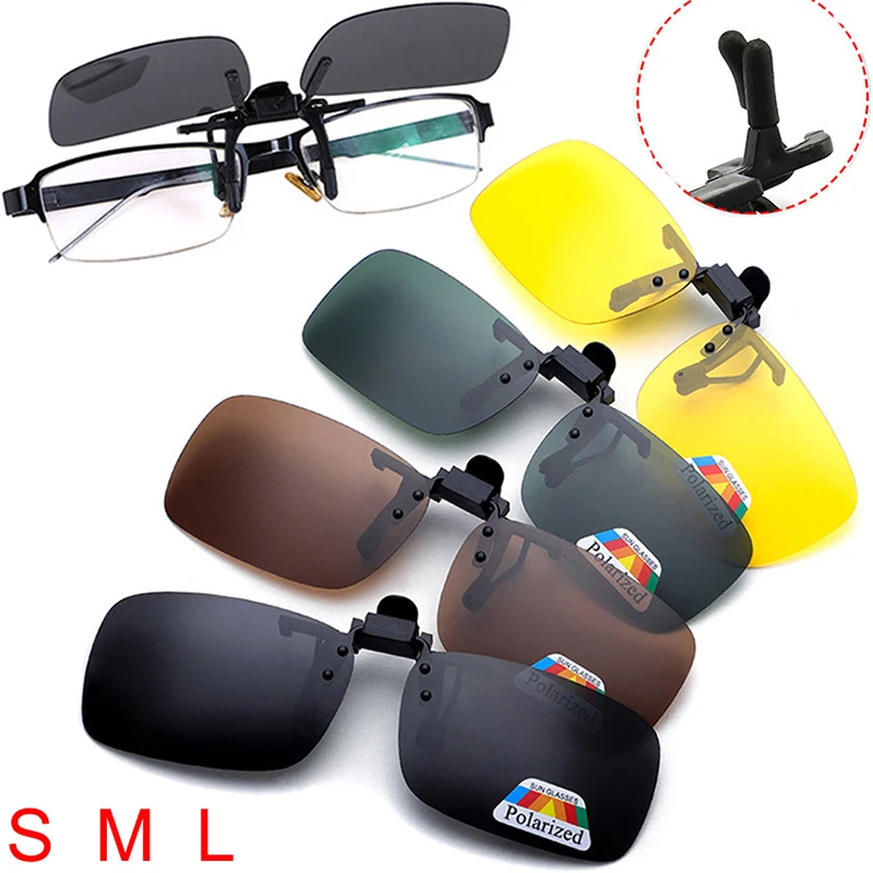 Fishing Sunglasses Polarized - 유니섹스 그레이 렌즈 편광 선글라스 클립
