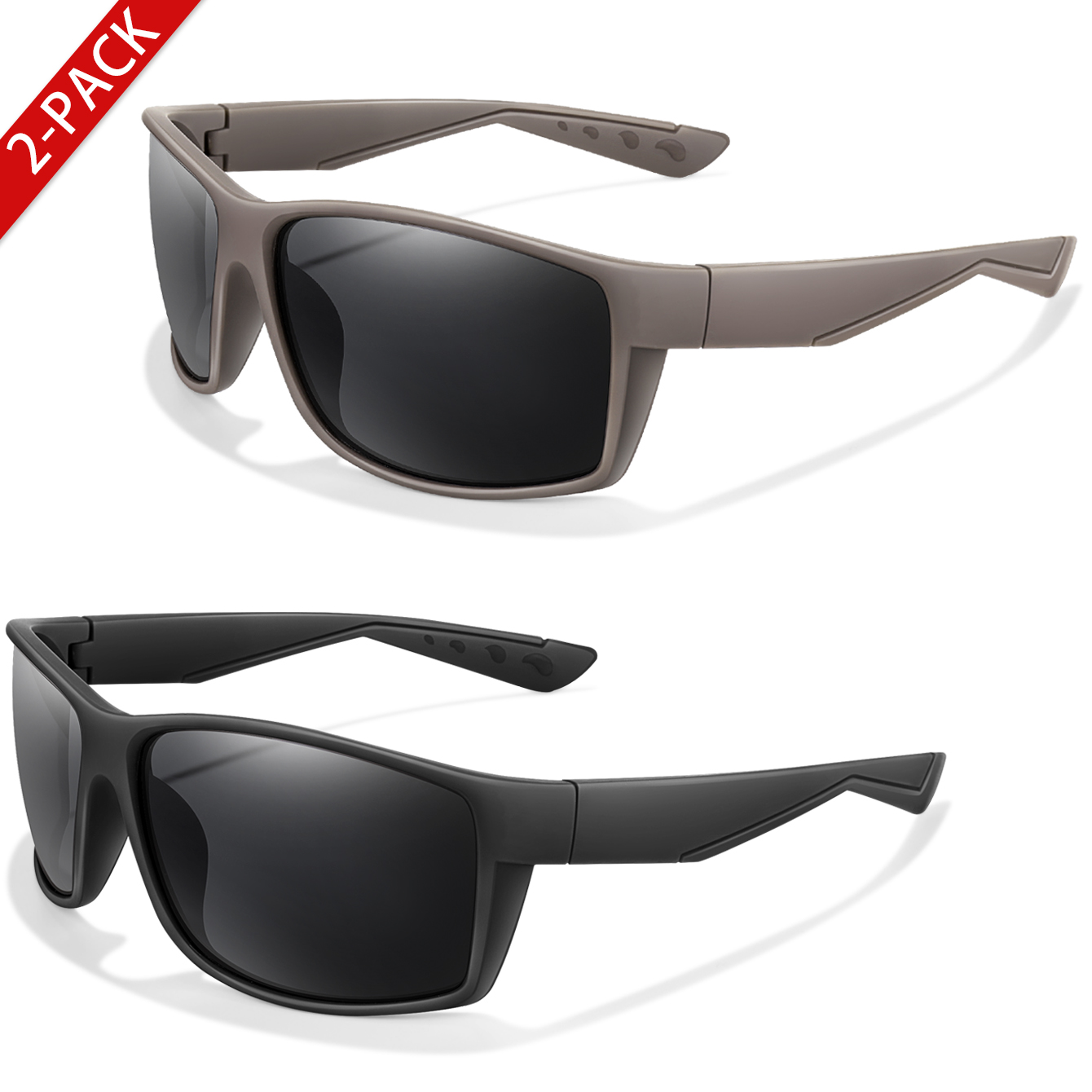 Fishing Sunglasses Polarized - 2팩 편광 선글라스 자외선 차단 클래식