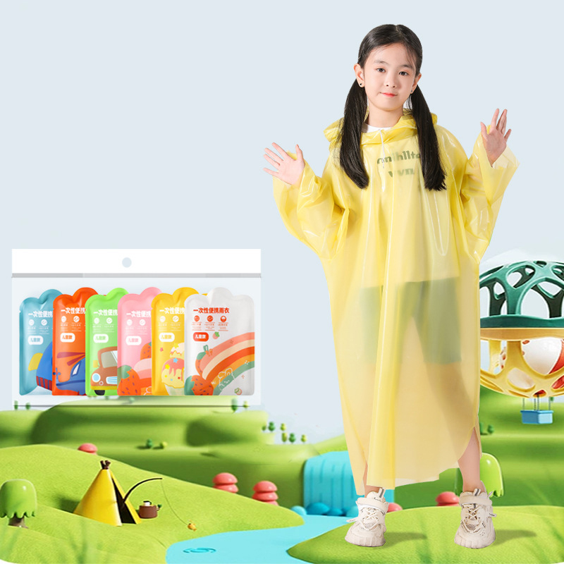 6개/세트 두꺼운 일회용 아동용 우비 휴대용 카드 포장 - Fishing Rain Suit 리뷰 및 가격