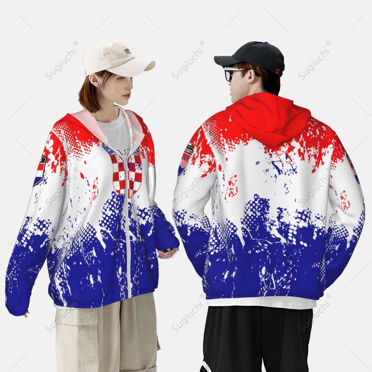 크로아티아 국기 자외선 차단 후드티 자외선 차단 의류  - Fishing Hoodie 리뷰 및 가격