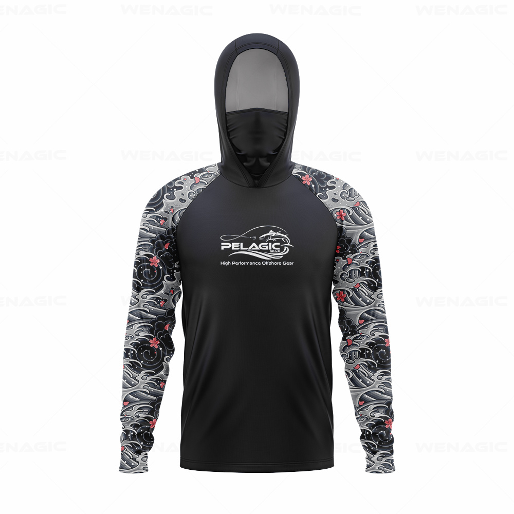 Pelagic gear 남자 후드 낚시 셔츠 긴 소매  - Fishing Shirt Uv Protection 리뷰 및 가격