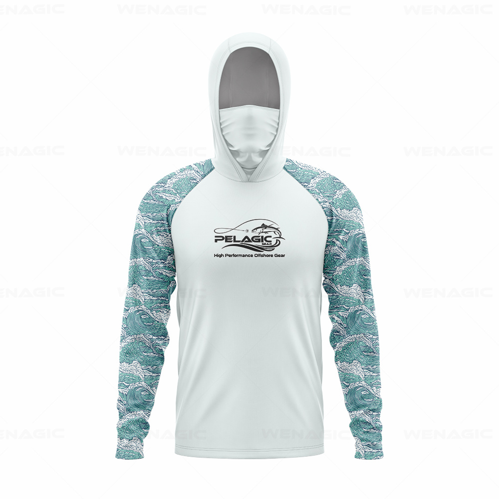 Pelagic gear 남자 후드 낚시 셔츠 긴 소매  - Fishing Shirt Uv Protection 리뷰 및 가격