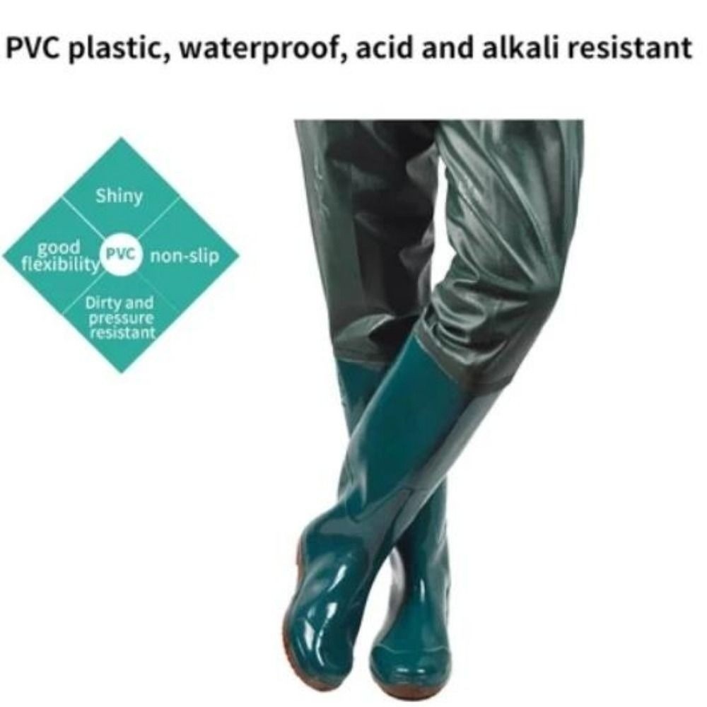 새로운 플라스틱 PVC 이식용 바지 웨이딩 팬츠 슈즈  - Fishing Pants Waterproof 리뷰 및 가격