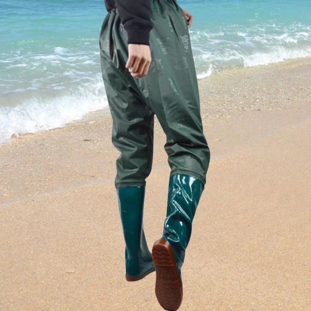 새로운 플라스틱 PVC 이식용 바지 웨이딩 팬츠 슈즈  - Fishing Pants Waterproof 리뷰 및 가격
