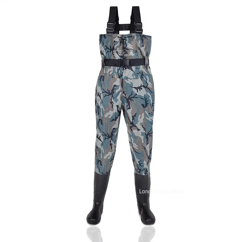 낚시 Waders 바지 부츠와 작업복 기어 세트 정장  - Fishing Boots 리뷰 및 가격