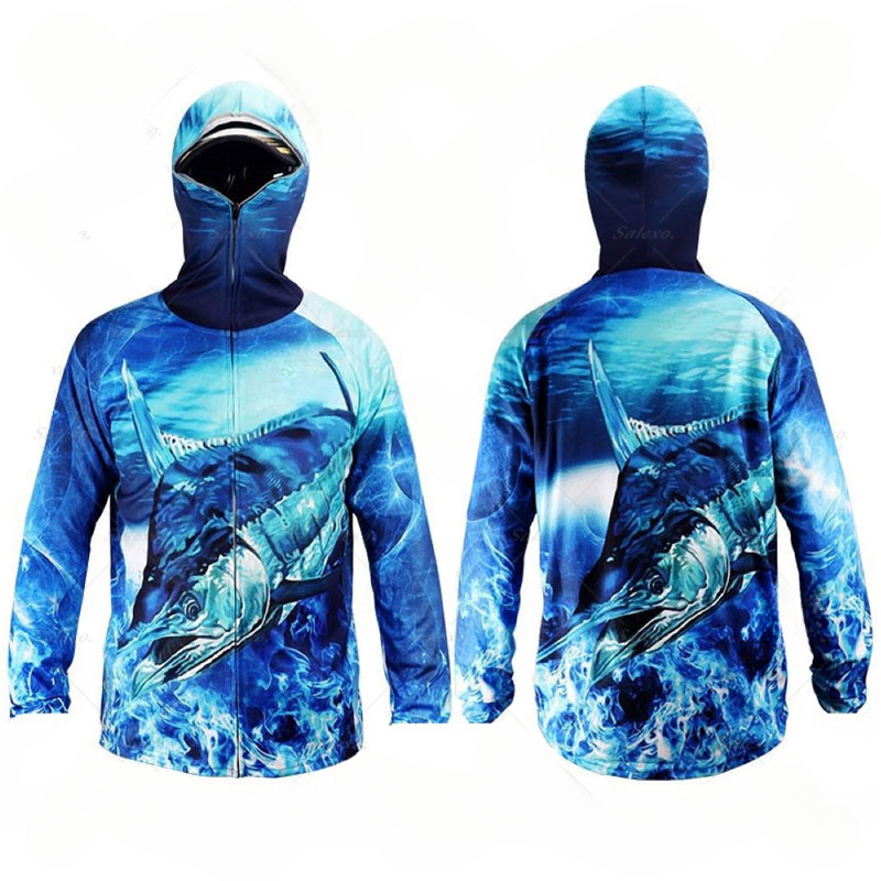 남성용 낚시 셔츠 자켓 태양 보호 얼굴 목 자외선 통기 - Fishing Shirt Uv Protection 리뷰 및 가격