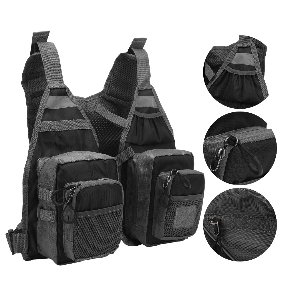 경량 플라이 낚시 조끼 여러 포켓 통기성 낚시 조끼 블 - Fishing Vest 리뷰 및 가격