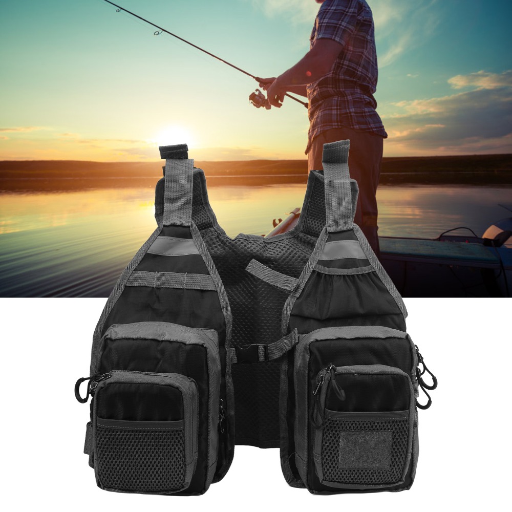경량 플라이 낚시 조끼 여러 포켓 통기성 낚시 조끼 블 - Fishing Vest 리뷰 및 가격