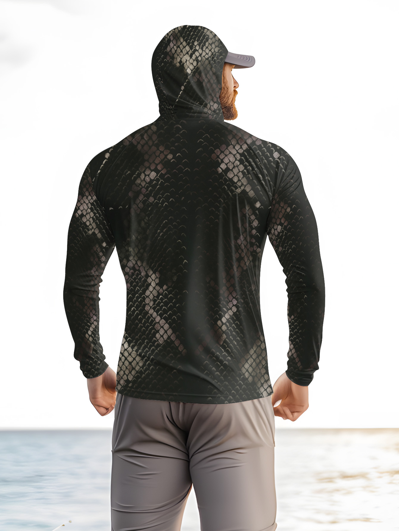 남성용 낚시 후드형 긴팔 위장 무늬 자외선 차단 통기성 - Fishing Shirt Uv Protection 리뷰 및 가격