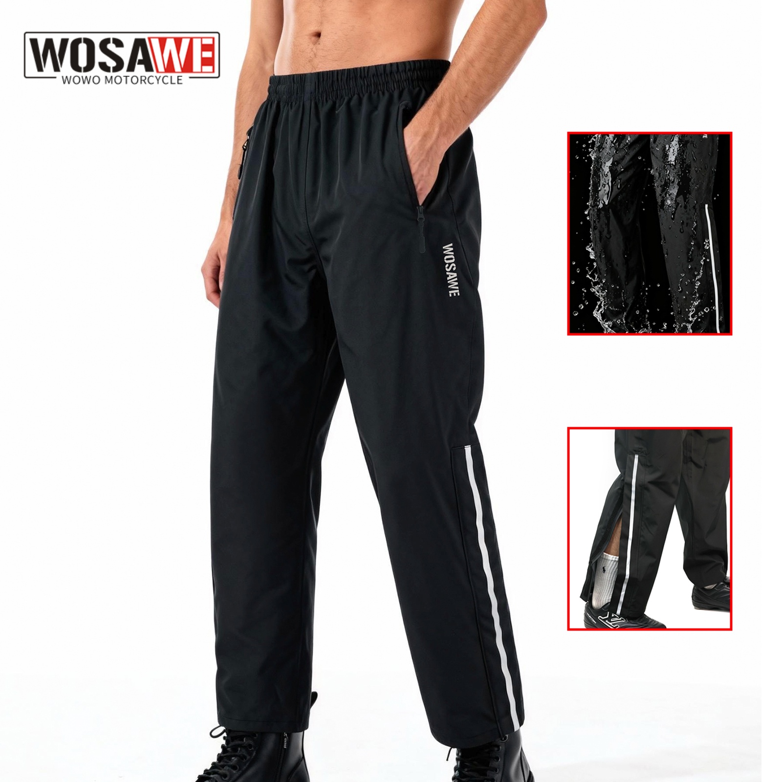 WOSAWE 오토바이 방수 바지 남녀공용 라이딩 낚시  - Fishing Pants Waterproof 리뷰 및 가격