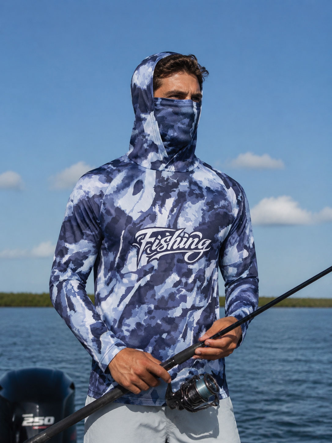 낚시 셔츠 후드 남성 낚시복 긴팔 야외 여름 마스크 후 - Fishing Hoodie 리뷰 및 가격