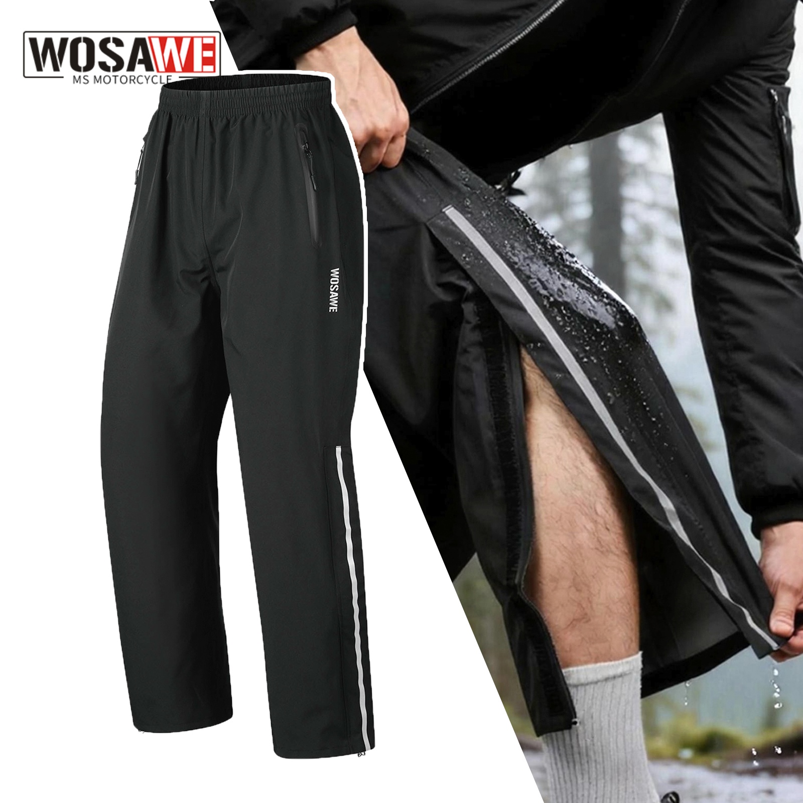 WOSAWE 레인 팬츠 방풍 남녀 공용 아웃도어 캠핑  - Fishing Pants Waterproof 리뷰 및 가격