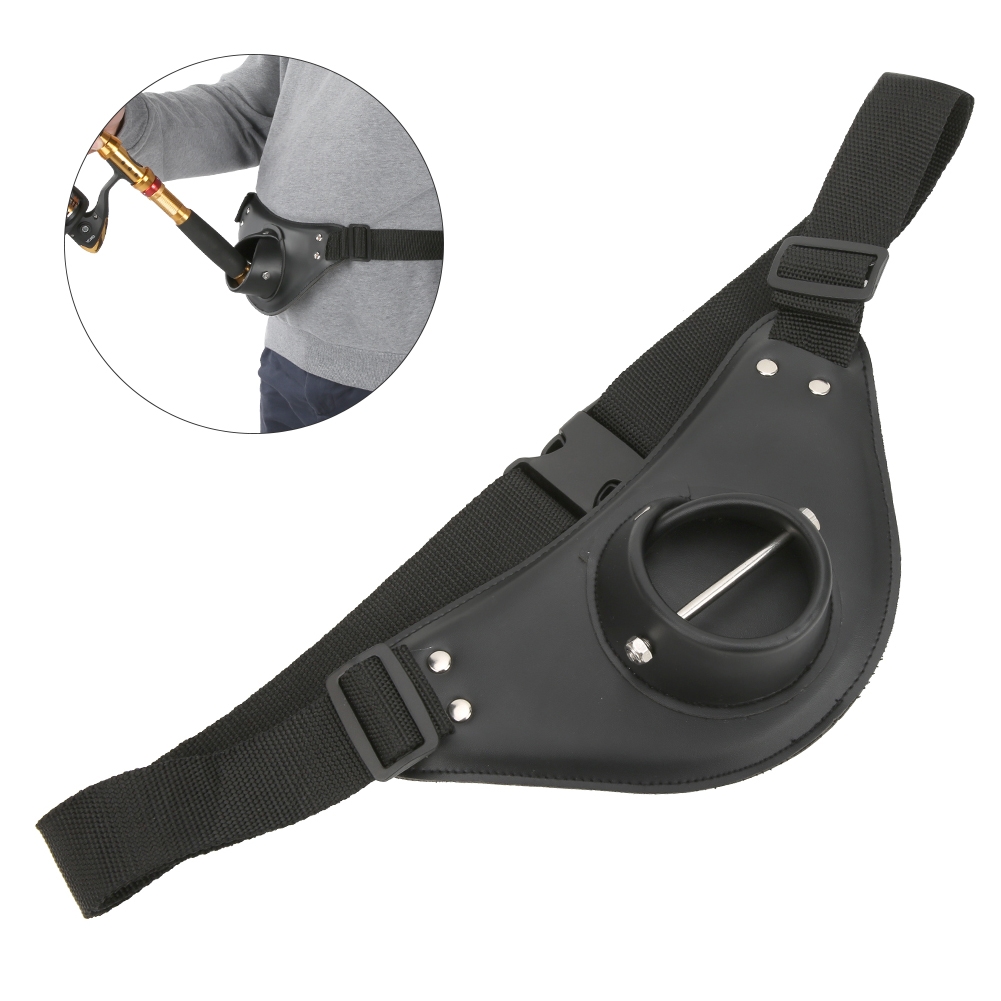 검정색 PU 가죽 조절 가능 회전식 낚시 허리띠 (낚싯 - Fishing Belt 리뷰 및 가격