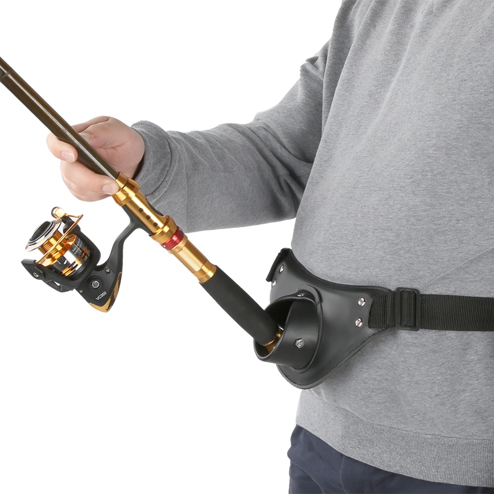 검정색 PU 가죽 조절 가능 회전식 낚시 허리띠 (낚싯 - Fishing Belt 리뷰 및 가격