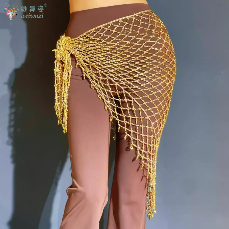 새로운 밸리 댄스 엉덩이 스카프 스팽글 낚시 그물 삼각 - Fishing Belt 리뷰 및 가격