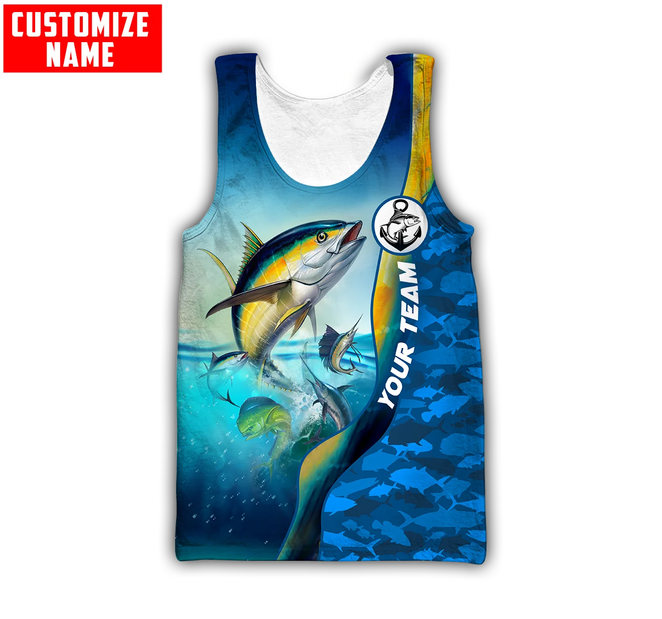 사용자 정의 이름 Mahi mahi 낚시 3D 인쇄 남 - Fishing Vest 리뷰 및 가격