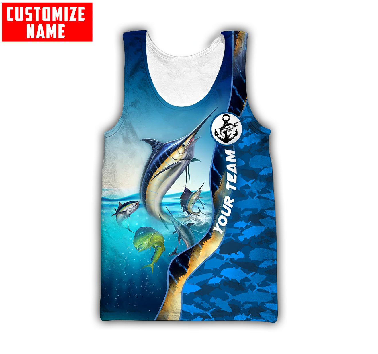 사용자 정의 이름 Mahi mahi 낚시 3D 인쇄 남 - Fishing Vest 리뷰 및 가격