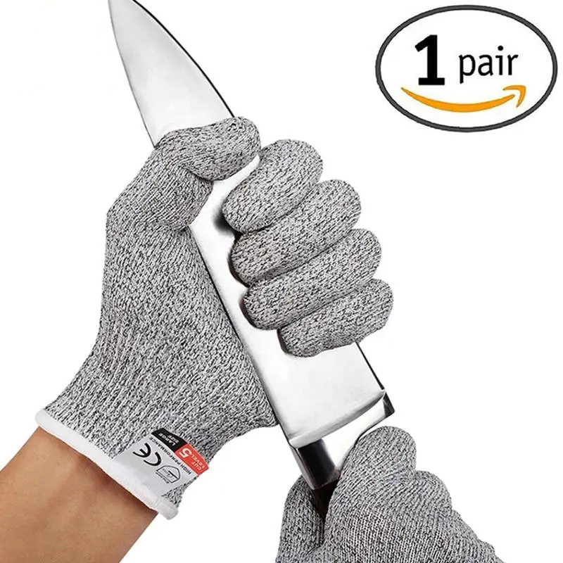 레벨 5 컷 증거 찌르기 방지 와이어 금속 장갑 주방  - Fishing Gloves 리뷰 및 가격