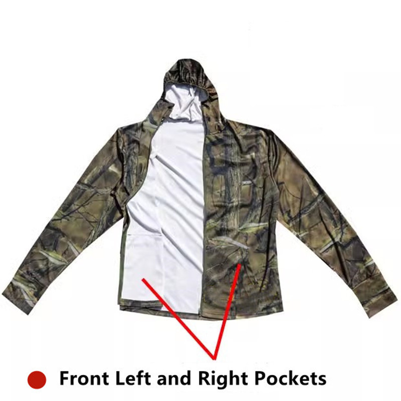 여름 경량 얇은 남성 태양 보호 물고기 생체 공학 위장 - Fishing Hoodie 리뷰 및 가격