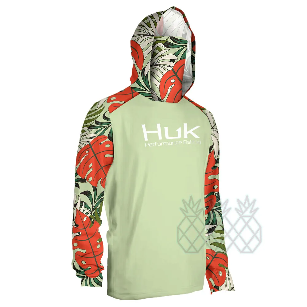 HUK 남자 긴 소매 낚시 후드 셔츠 마스크 UV 넥  - Fishing Hoodie 리뷰 및 가격