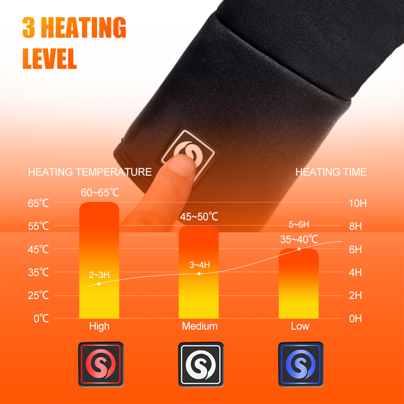 충전식 전기 라이너 가열 장갑 겨울 따뜻한 터치 스키  - Fishing Gloves 리뷰 및 가격
